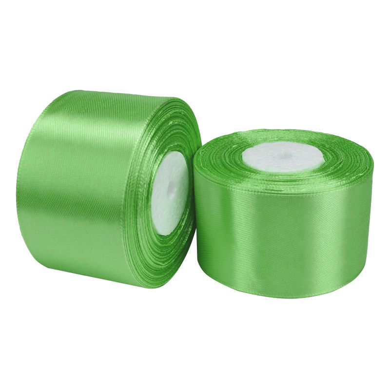 Атласна стрічка, 50 мм, Салатова (LEN-058940)