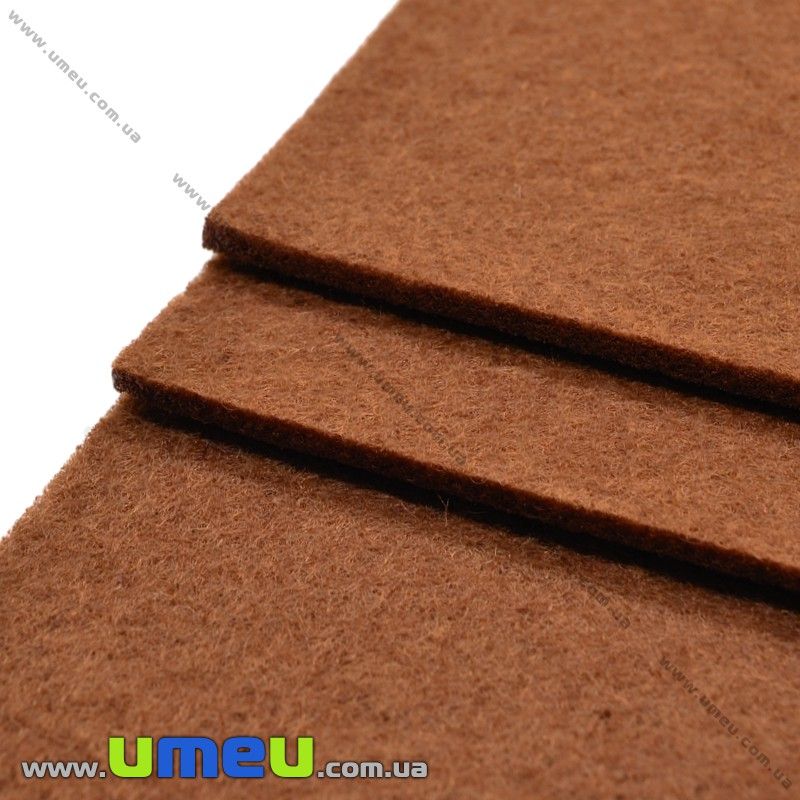 Фетр 2 мм, 20х30 см, 250 Коричневий (FLT-027445)