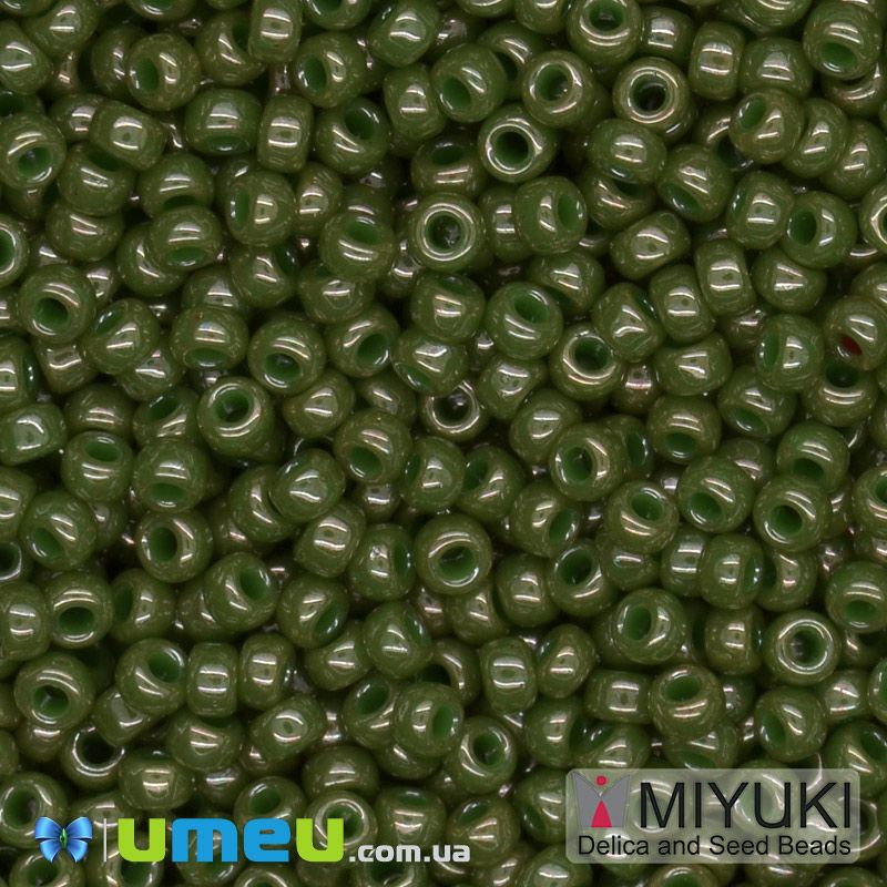 Бісер японський Miyuki круглий RR 11/0 №2539L, Хакі (BIS-045692)