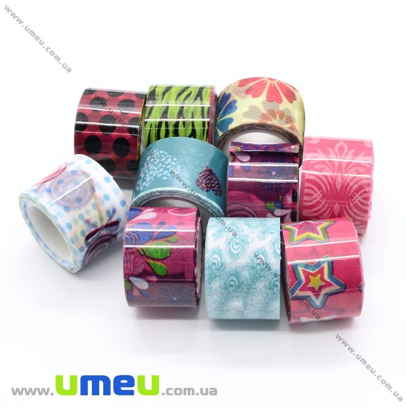 Декоративний скотч, Мікс, 12 мм (DIF-018144)