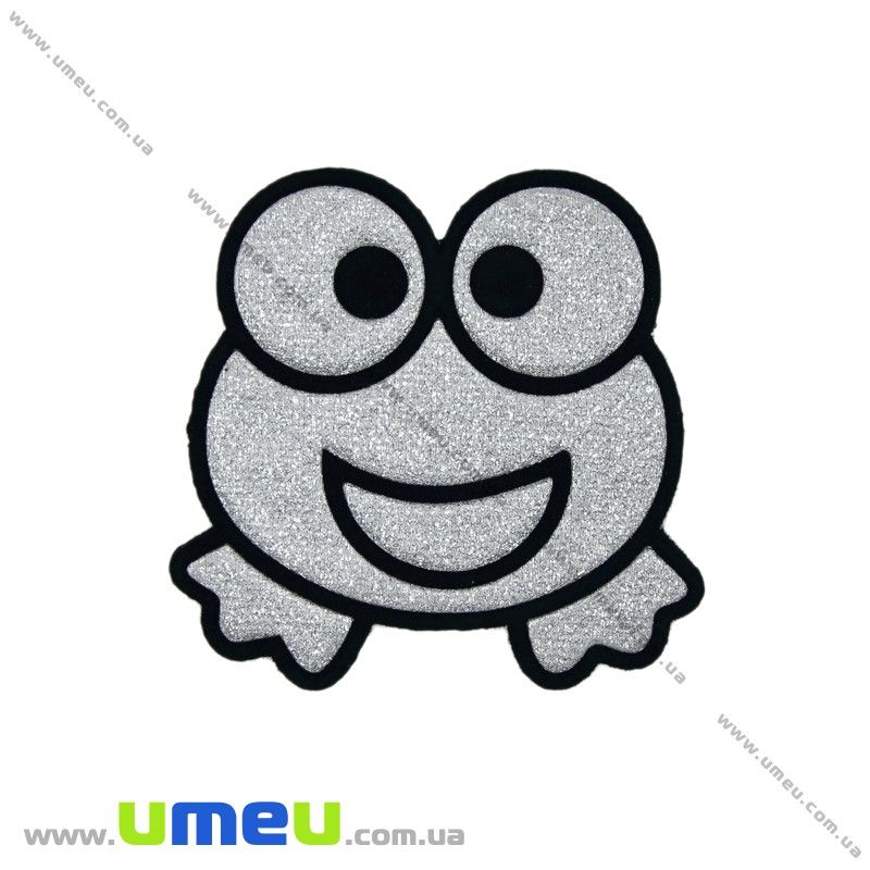 Термоаплікація блискуча Жабка, 5х5 см (APL-020982)