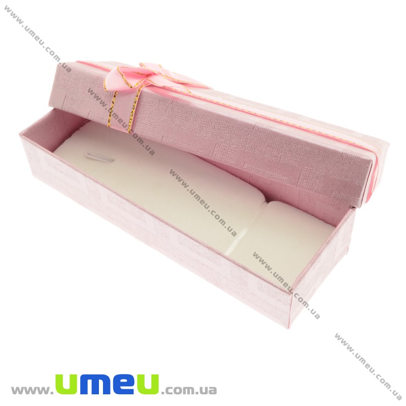 Подарункова коробочка Прямокутна, 12х4,5х2,5 см, Рожева (UPK-023190)