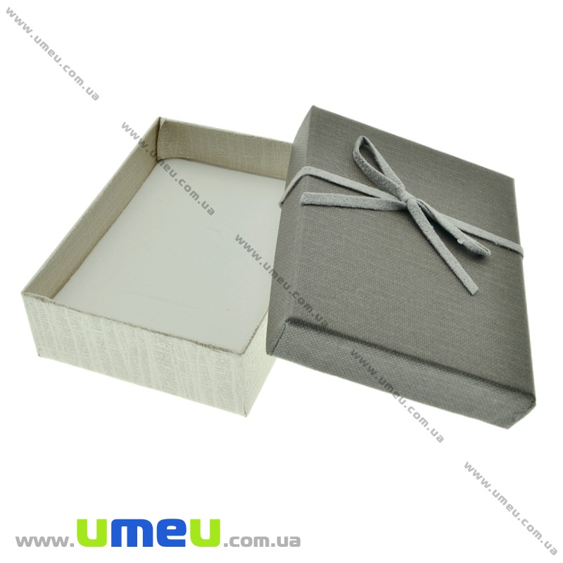 Подарункова коробочка Прямокутна, 8,5х6,5х3 см, Сіра (UPK-023120)