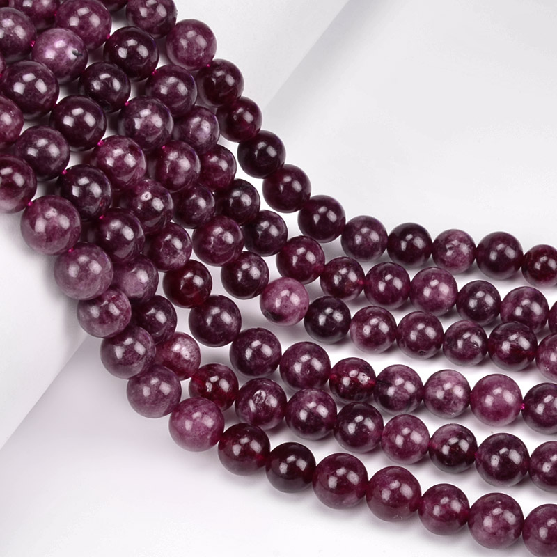 Намистини Гранат, Натур. камінь, 8,5 мм, Круглі (BUS-051696)