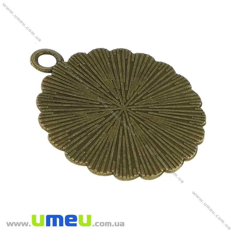 Основа кругла, 31х27 мм, 20 мм, Антична бронза (OSN-028206)