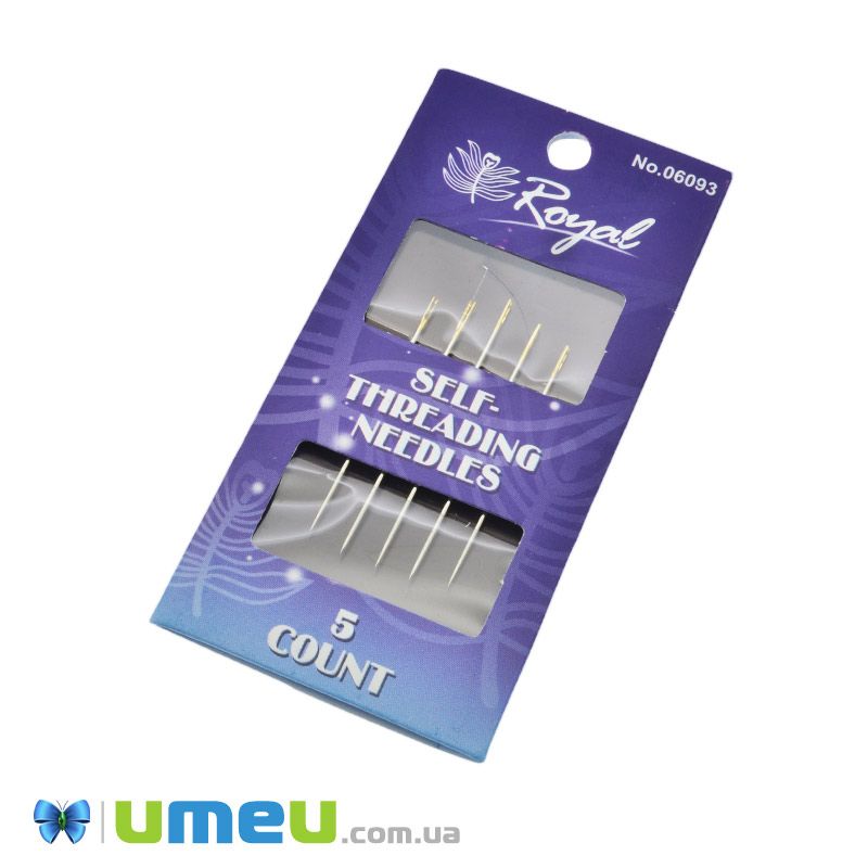 Набір голок-легкодівачів із золотим вушкам Royal, 6 шт (UPK-043391)