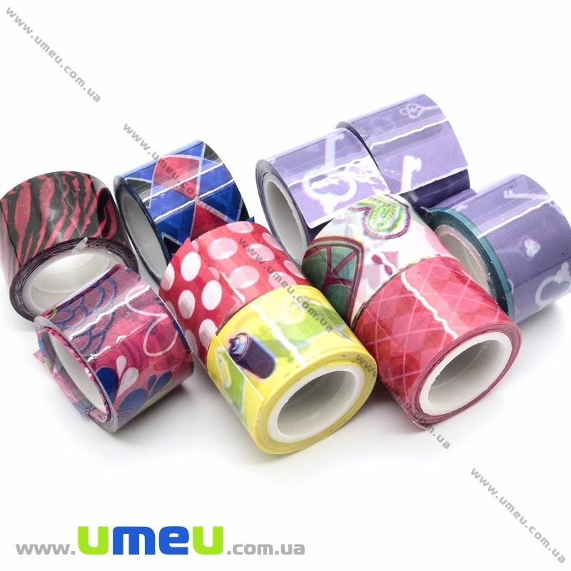 Декоративний скотч, Мікс, 12 мм (DIF-022506)