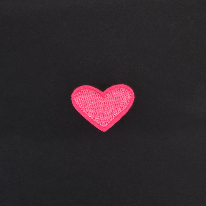 Термоаппликация Сердечко розовое, 2,5х2 см (APL-060037)