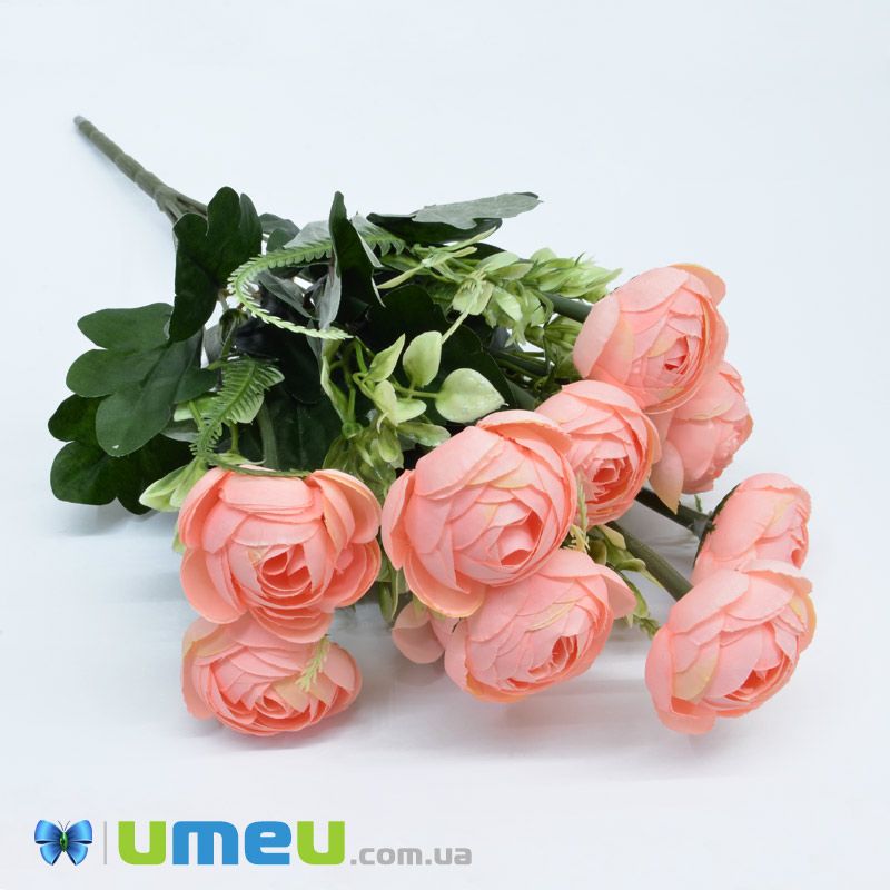 Букет півонії, 42 см, Кораловий (DIF-044950)