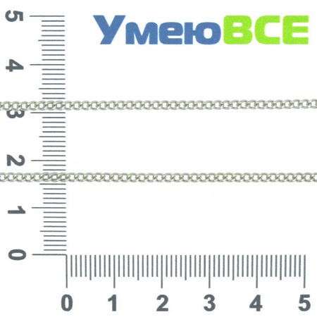 Ланцюг, Темне срібло, 3х2 мм (ZEP-007491)