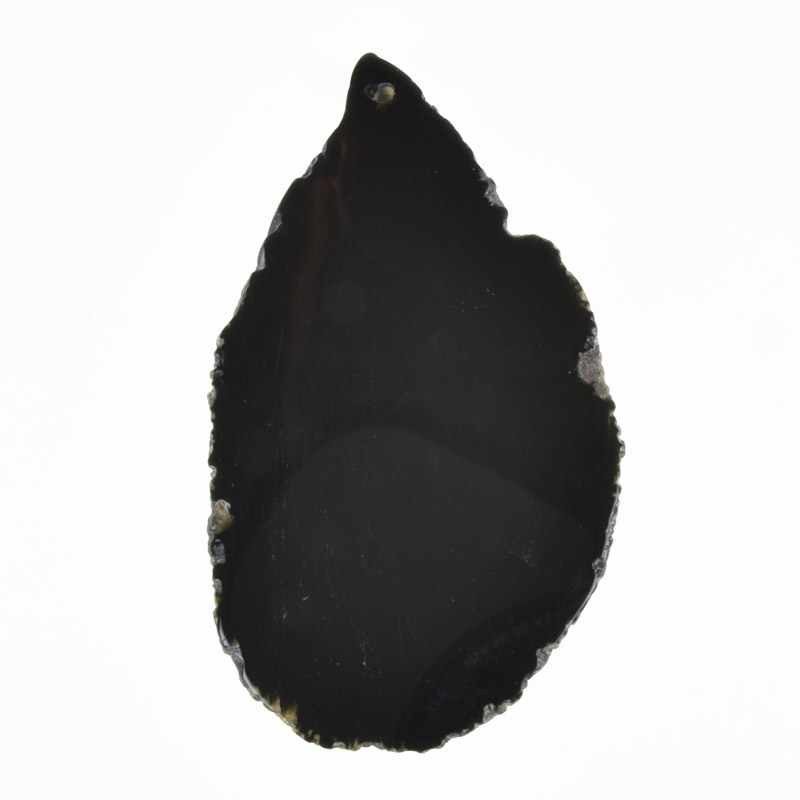 Зріз Агату, Чорний, 89х50 мм (POD-020185)