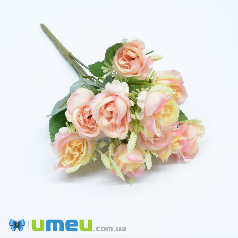 Букет троянд, 33 см, Персиковий (DIF-044845)