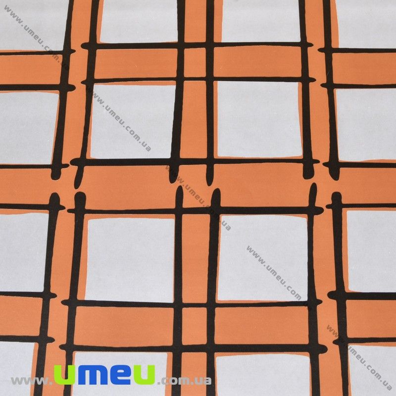 Пакувальний папір сіро-помаранчевий, 70х100 см (UPK-032742)