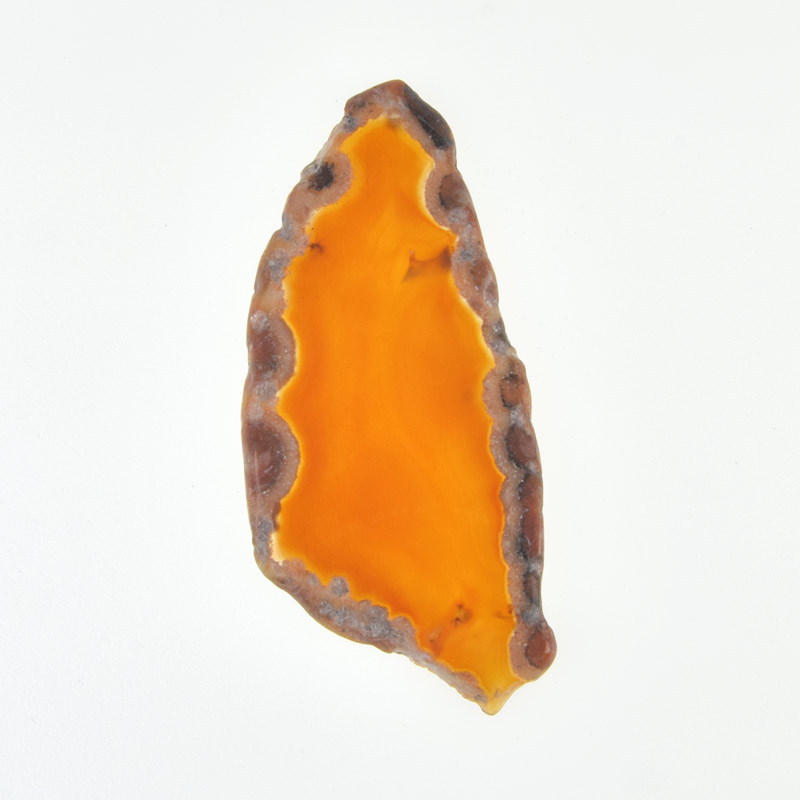 Зріз Агата, Червоно-коричневий, 81х36 мм (POD-032426)