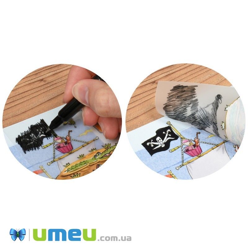 Набір перевідних наклейок Scribble Down з онлайн додатком Острів піратських скарбів (DIF-043417)