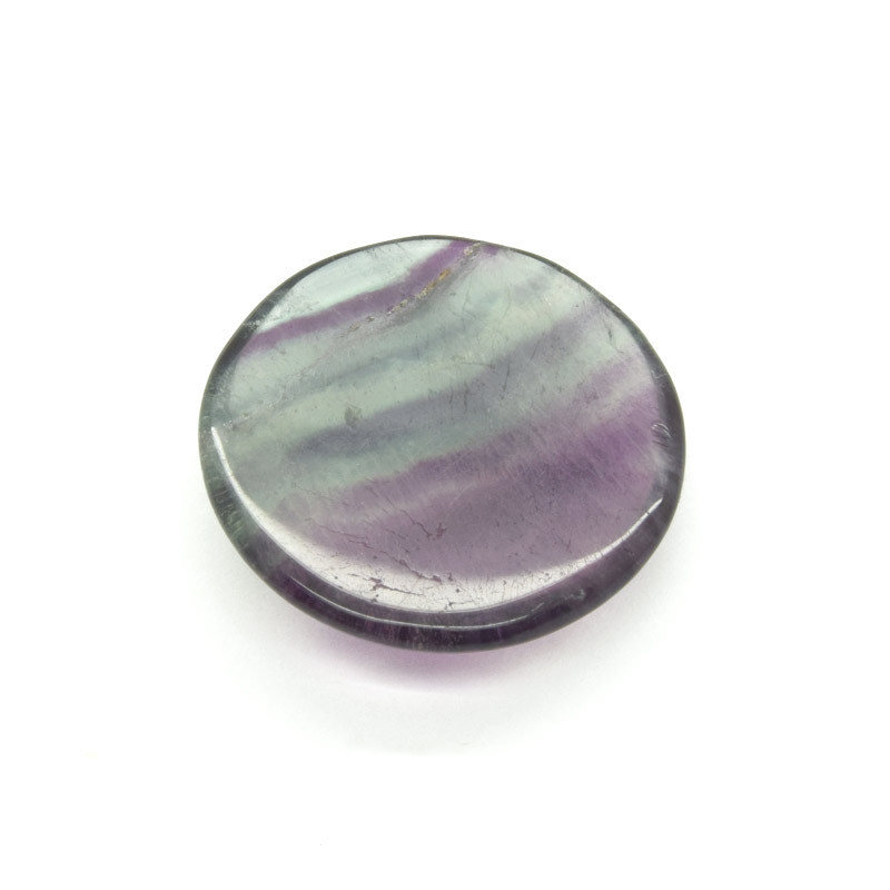Кабошон нат. камень Флюорит, Круглый, 25 мм (KAB-059245)