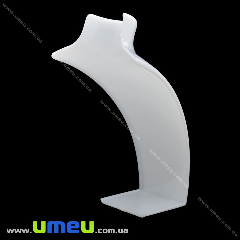 Підставка під кольє акрилова Бюст, 20х14 см, Біла (UPK-034721)