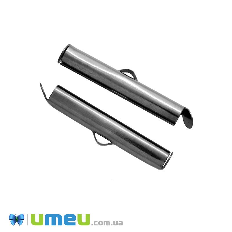 Затискач круглий, 25х5,5х4 мм, Чорний (ZAG-048701)