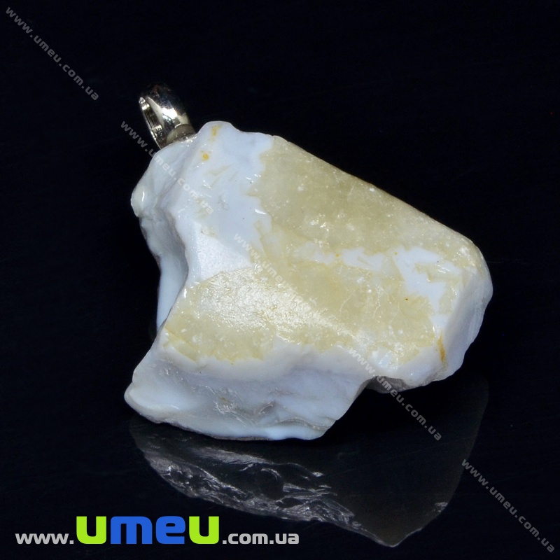 Подвеска из натурального камня Сапфирин, 34х29х17 мм (POD-033787)