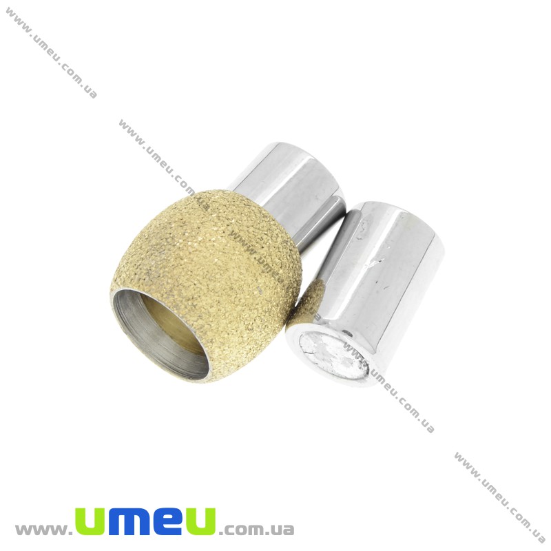 Замок магнитный из нерж. стали для вклеивания шнура, 20х12 мм (STL-025882)