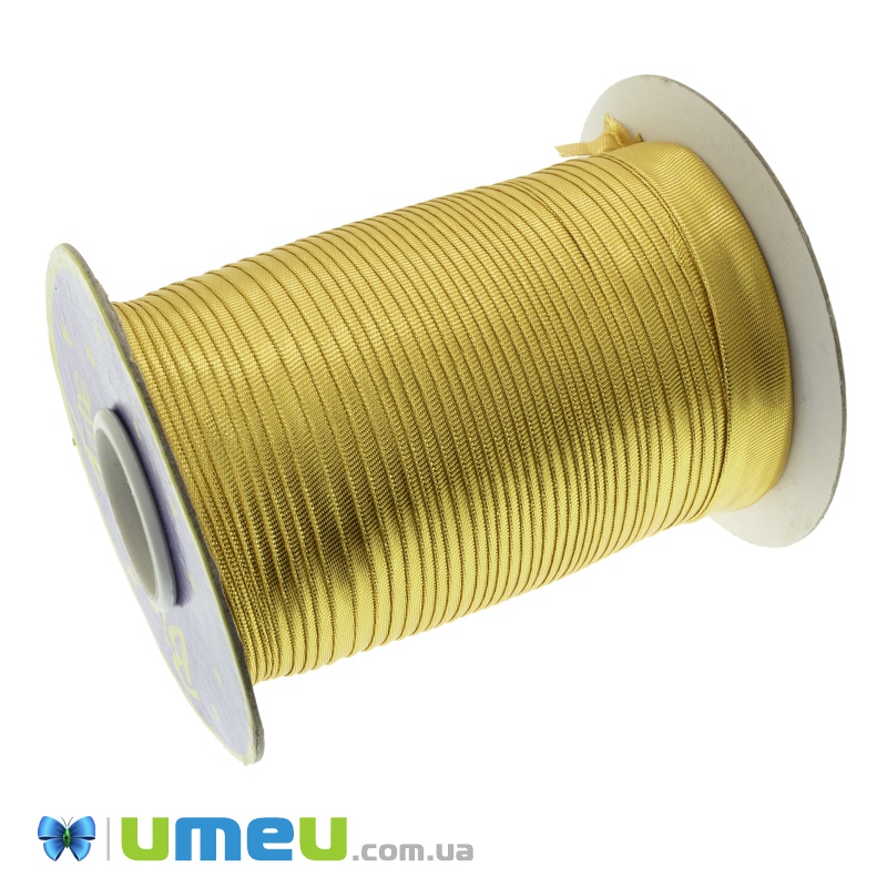 Парчева коса бейка, 15 мм, Золотиста (LEN-037797)