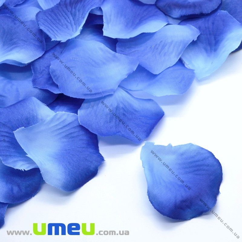 Лепестки розы, 50х50 мм, Сине-голубые, 10 г (DIF-015350)