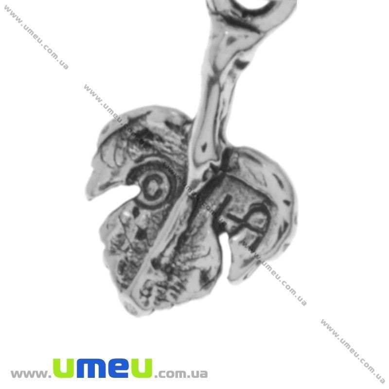 Подвеска из Серебра 925, Листик, 12х6,5 мм (POD-005024)