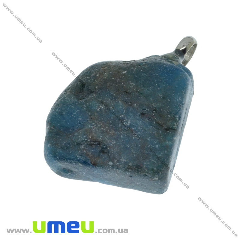 Підвіска з натурального каменю Апатит, 38х29х10 мм (POD-014347)