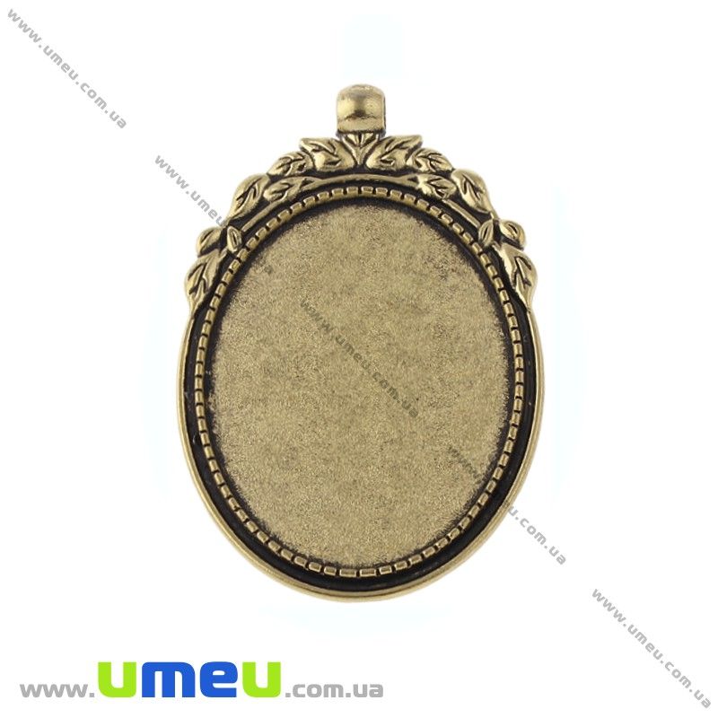 Основа овальна, 56х35 мм, 40х30 мм, Антична бронза (OSN-020022)