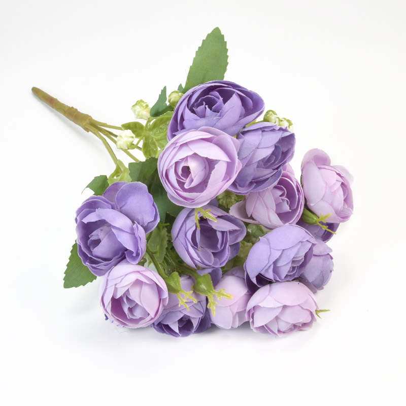 Букет пионов с гипсофилою, 32 см, Сиреневый (DIF-057589)