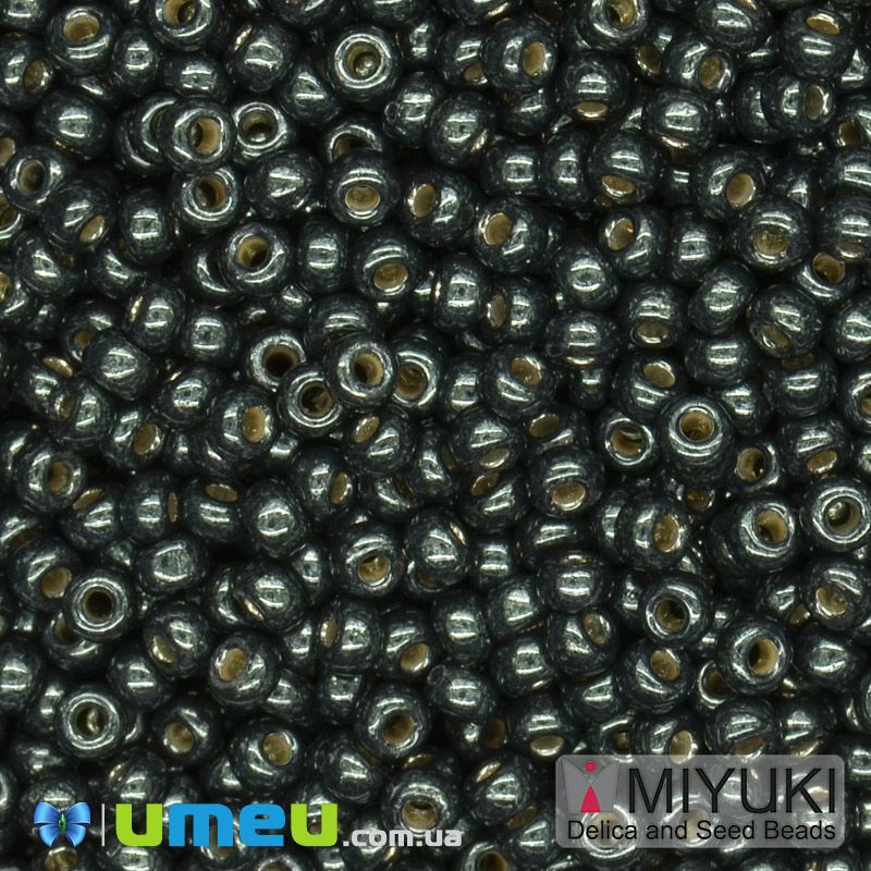 Бісер японський Miyuki круглий RR 11/0 №5107 Duracoat Galvanized, Болотний (BIS-045723)