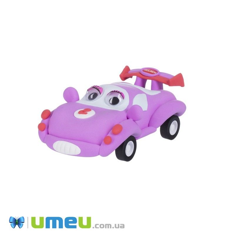 Маса для ліплення Paulinda Super Dough Racing time Машинка рожева (DIF-043528)