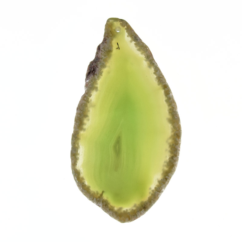 Зріз Агату, Зелений, 80х42 мм (POD-009340)