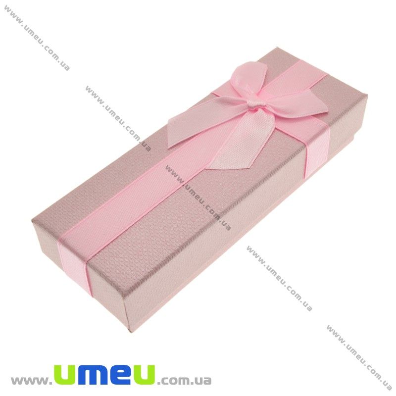 Подарункова коробочка Прямокутна, 12х4,5х2,5 см, Рожева (UPK-023184)