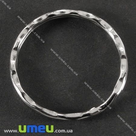 Кольцо для ключей, Темное серебро, 25 мм (OSN-002006)