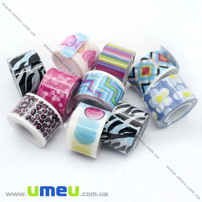 Декоративний скотч, Мікс, 12 мм (DIF-018141)