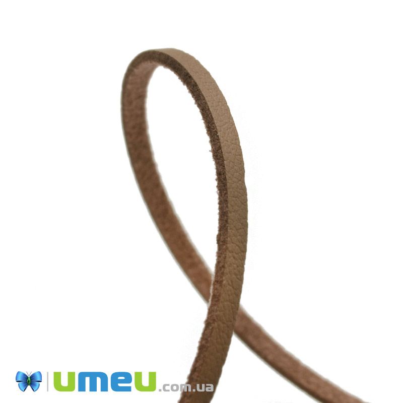 Замшево-шкіряний шнур, 3 мм, Коричневий світлий (LEN-044156)