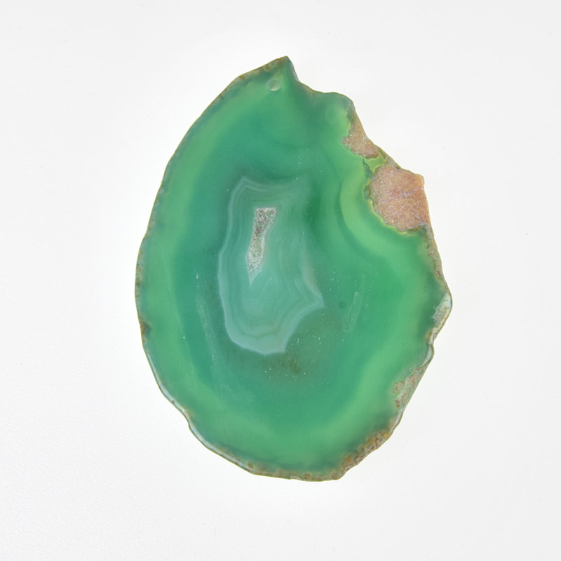 Зріз Агату, Зелений, 72х50 мм (POD-009336)