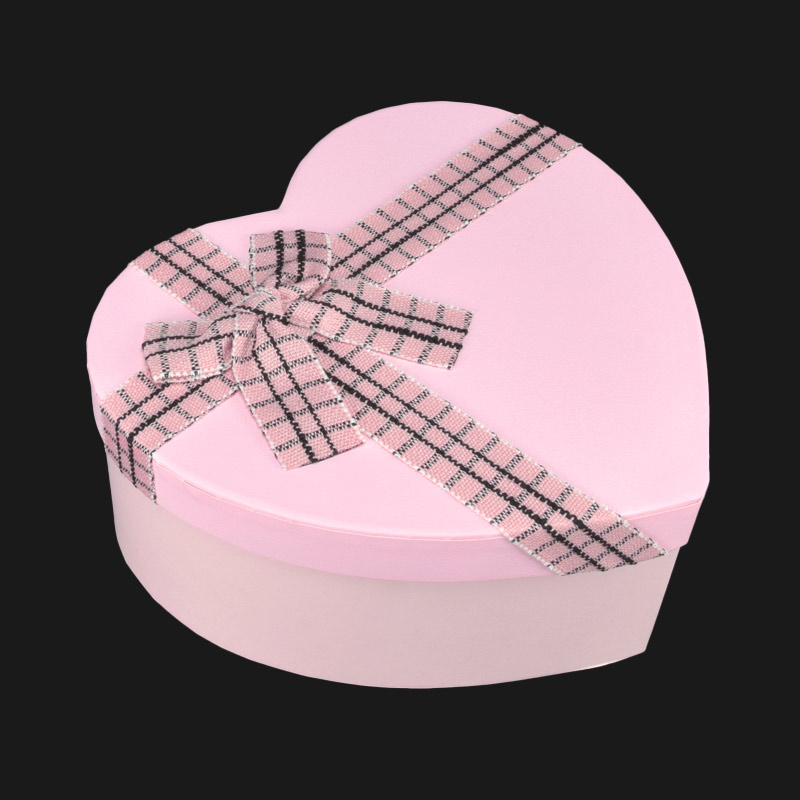 Подарункова коробка Серце, 21,5х19,5х9 см, Рожева (UPK-060626)