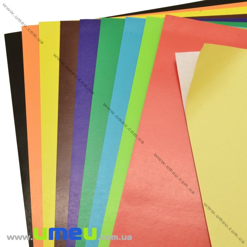 Папір кольоровий на клейовий основі TIKI, А4, 10 кольорів, 10 листів, 80 г / м2 (DIF-023817)