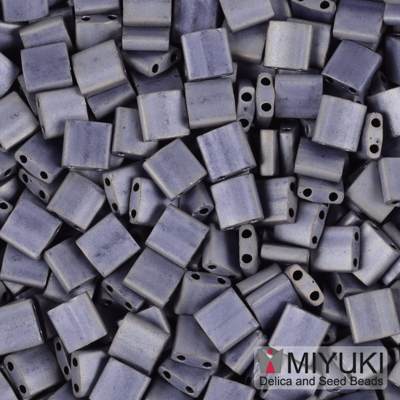 Бісер японський Miyuki TILA №2002, 5х5 мм, Сірий матовий (BIS-053209)