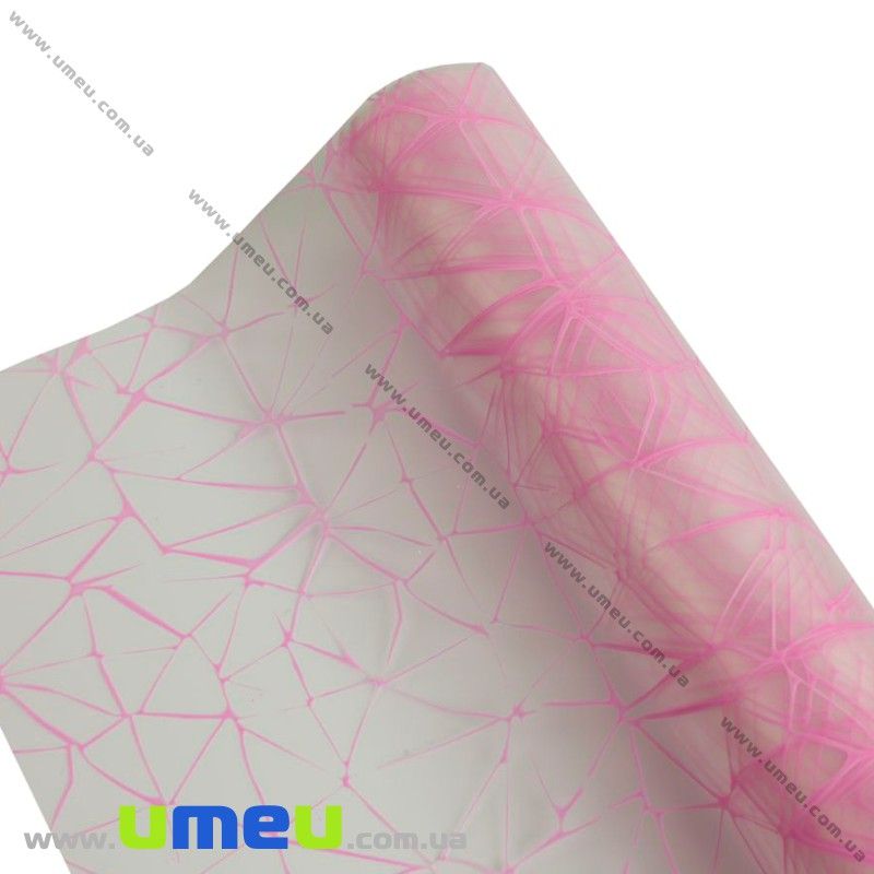 Пакувальна плівка матова Павутинка, Рожева, 68х100 см (UPK-030249)