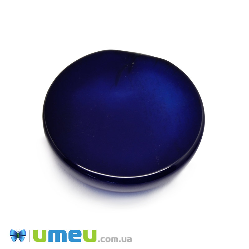 Кабошон нат. камень Агат синий, Круглый, 20,3 мм (KAB-049981)