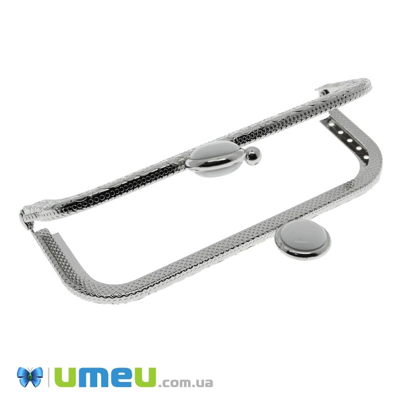 Фермуар металевий, Темне срібло, 10,5х6 см (BAG-006658)