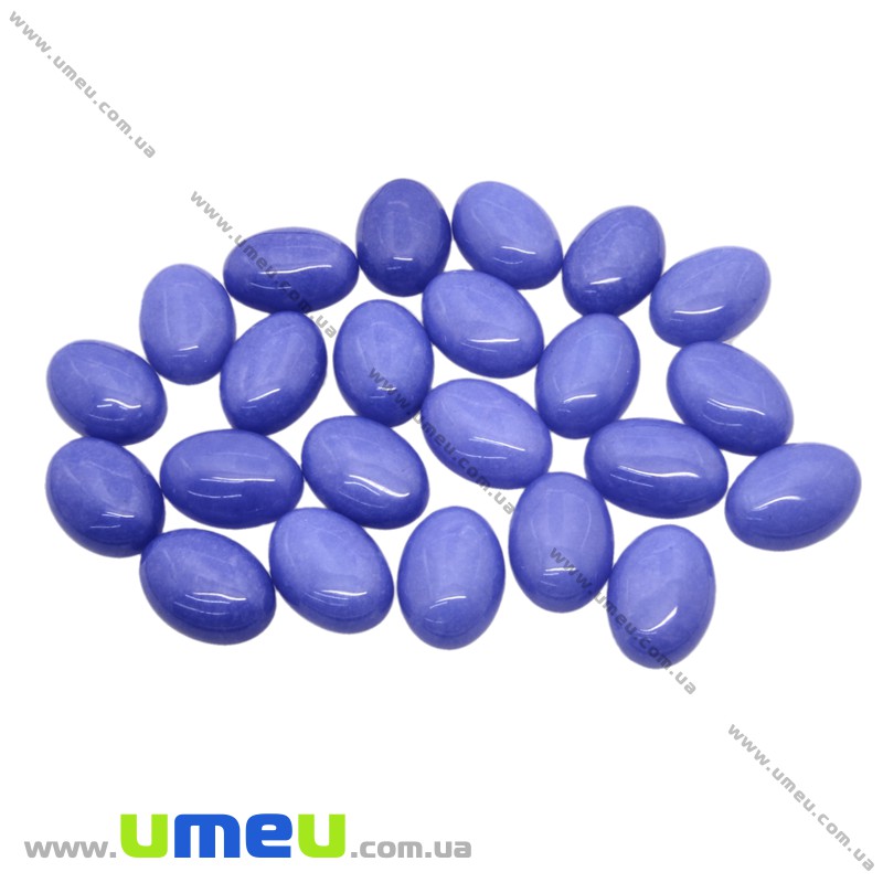 Кабошон нат. камень Нефрит синий, Овал, 18х13 мм (KAB-025954)