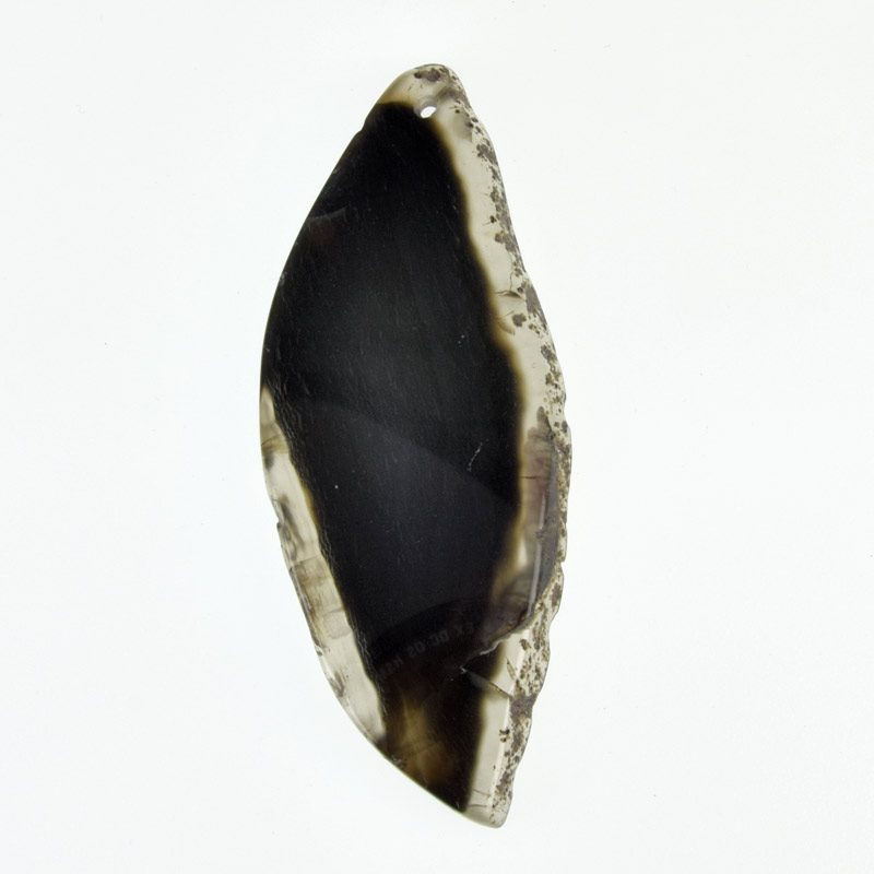 Срез Агата, Черный, 81х32 мм (POD-032515)