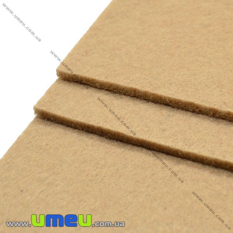 Фетр 2 мм, 10х15 см, 249 Бежевий (FLT-027441)