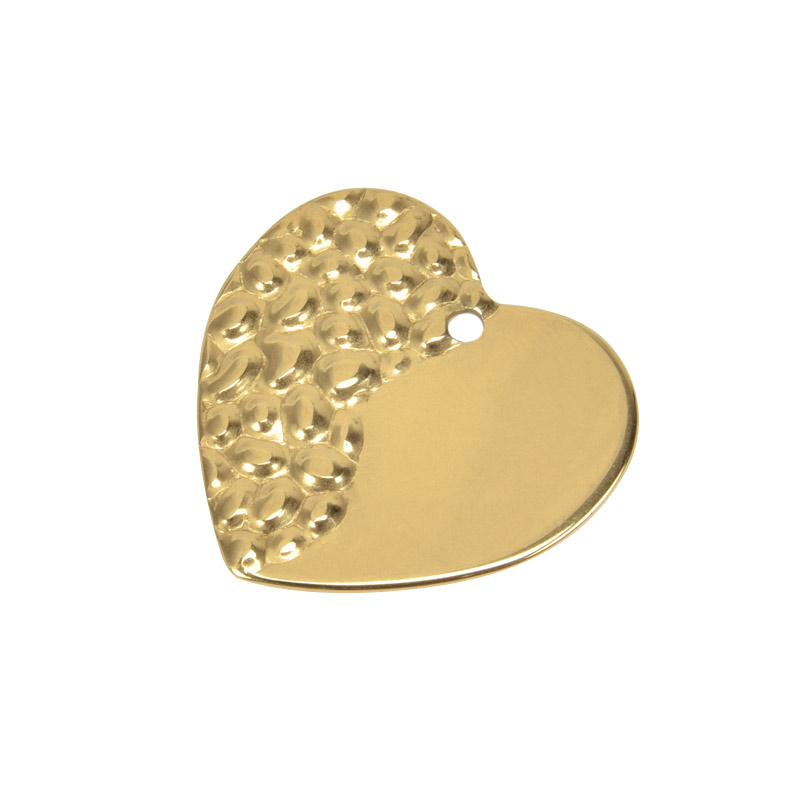 Підвіска з нерж. сталі Серце, 23х21,5 мм, Золото (STL-060689)