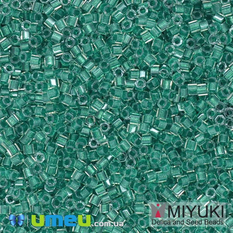 Бісер японський Miyuki Delica Cut 11/0 DBC0918, Смарагдовий (BIS-040115)