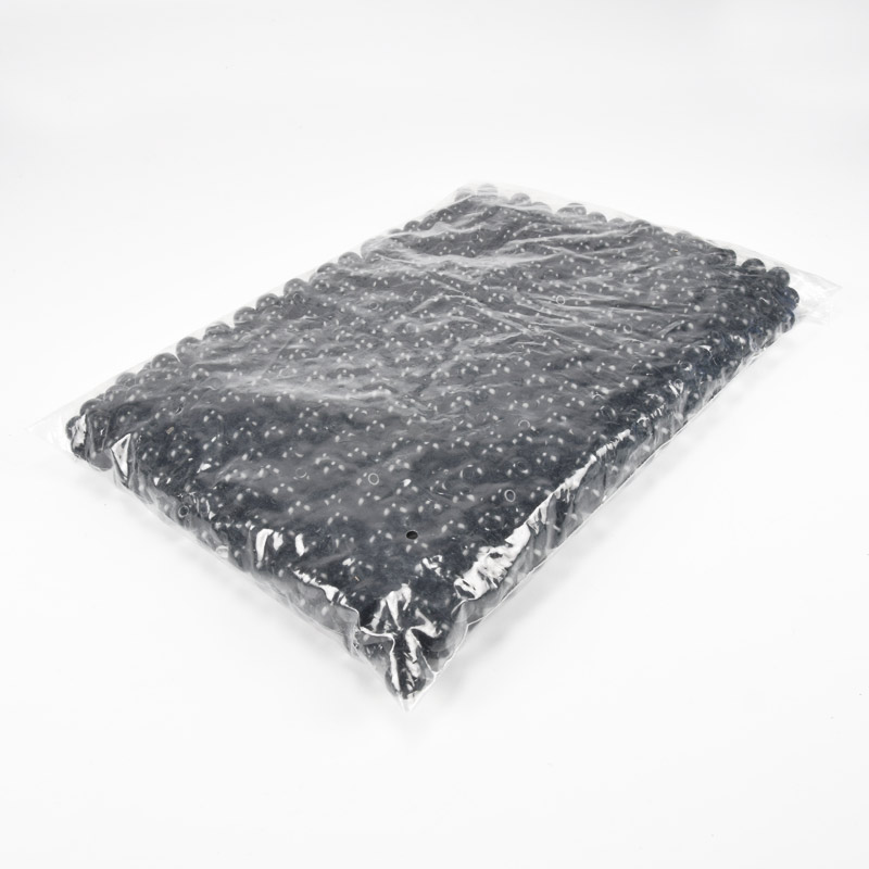 Намистини для сумок ОПТ, Пластикові, Круглі, 10 мм, Чорні (BUS-060735)